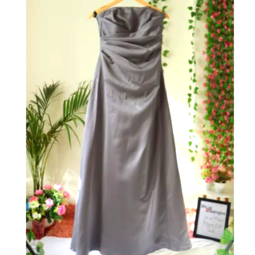 Grey Sweetheart Gown